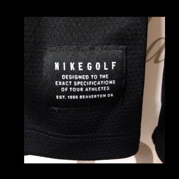 Nike Dri-Fit Golf Pullover Men’s Size Med 1/4 Zip Long Sleeve ~Dark Gray/Black - Picture 2 of 7
